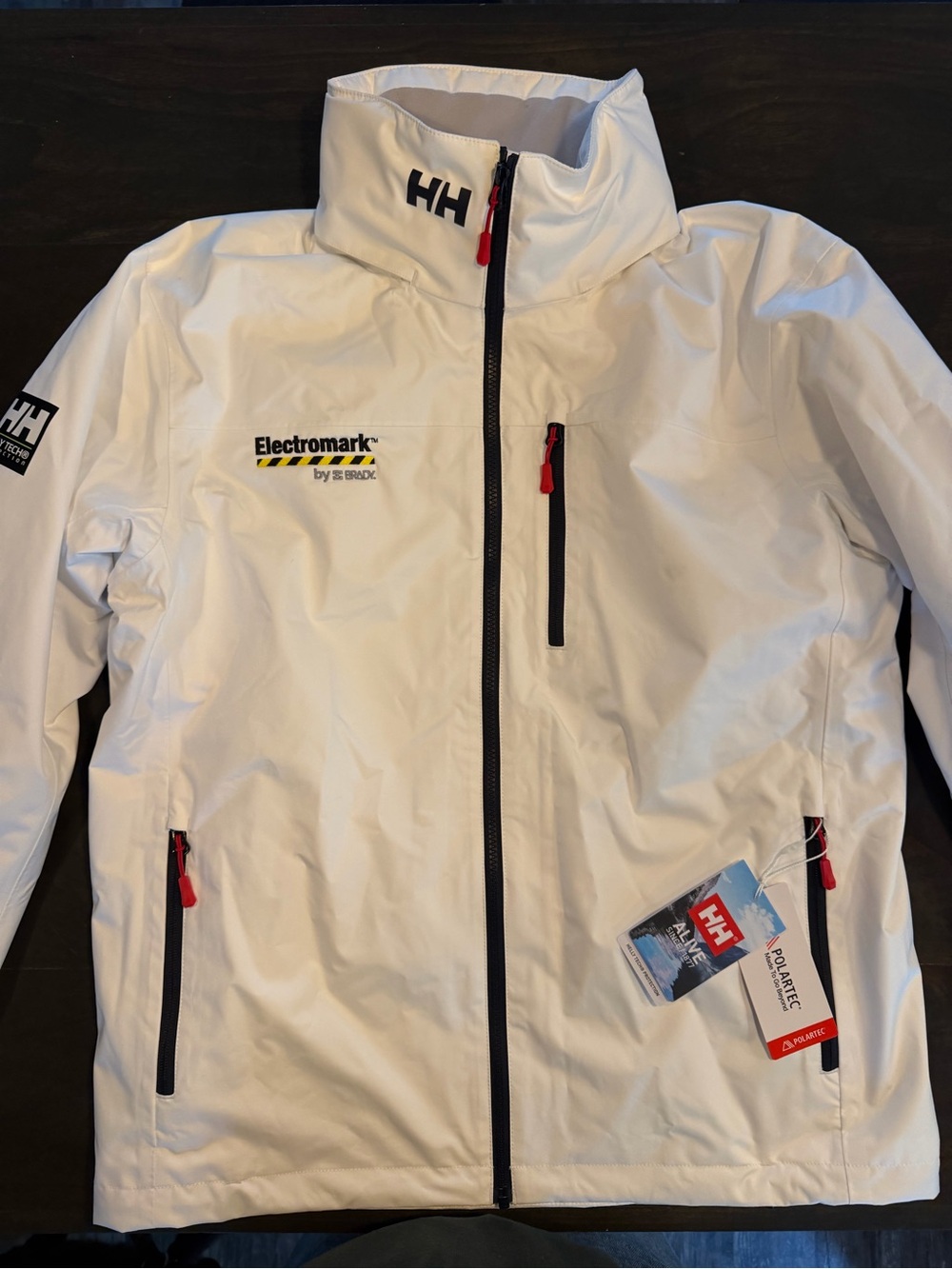 Helly Hansen White Crew Hooded Midlayer Jacket - Clean White